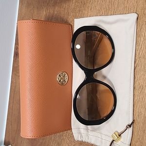 Brown Tory Burch Sunglasses light wear